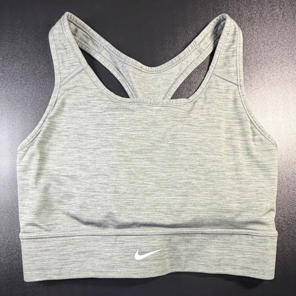 Nike Womens Dri-FIT Racerback Sports Bra Heather Gray XL 720563-091 K16